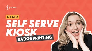 vFairs Demo: Self Serve Kiosk - Badge Printing