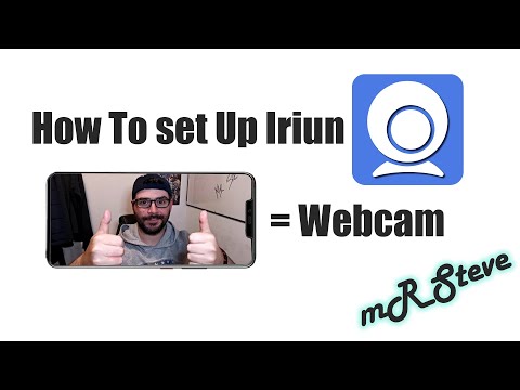 Iriun - Mobile Phone as webcam Tutorial (Check out DroidcamX video its better !)