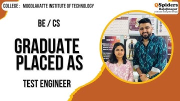 Student Placement Story as TEST ENGINEER | QSpiders | Rajajinagar