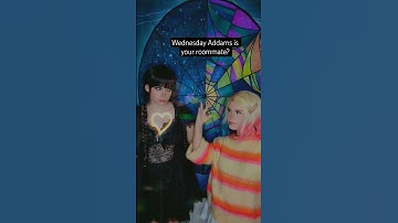 Your roommate? | Wednesday Addams & Enid Sinclair @nikkihatsunecosplay #cosplay #shorts