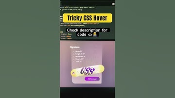Tricky CSS Hover #tutorials #coding #htmlcsstutorial #css #shortvideo