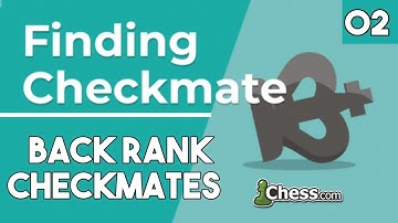 02. Back Rank Checkmate [Finding Checkmate] Chess com