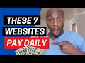 7 Websites That Will Pay You DAILY! Easy Work from Home Jobs No Experience Required