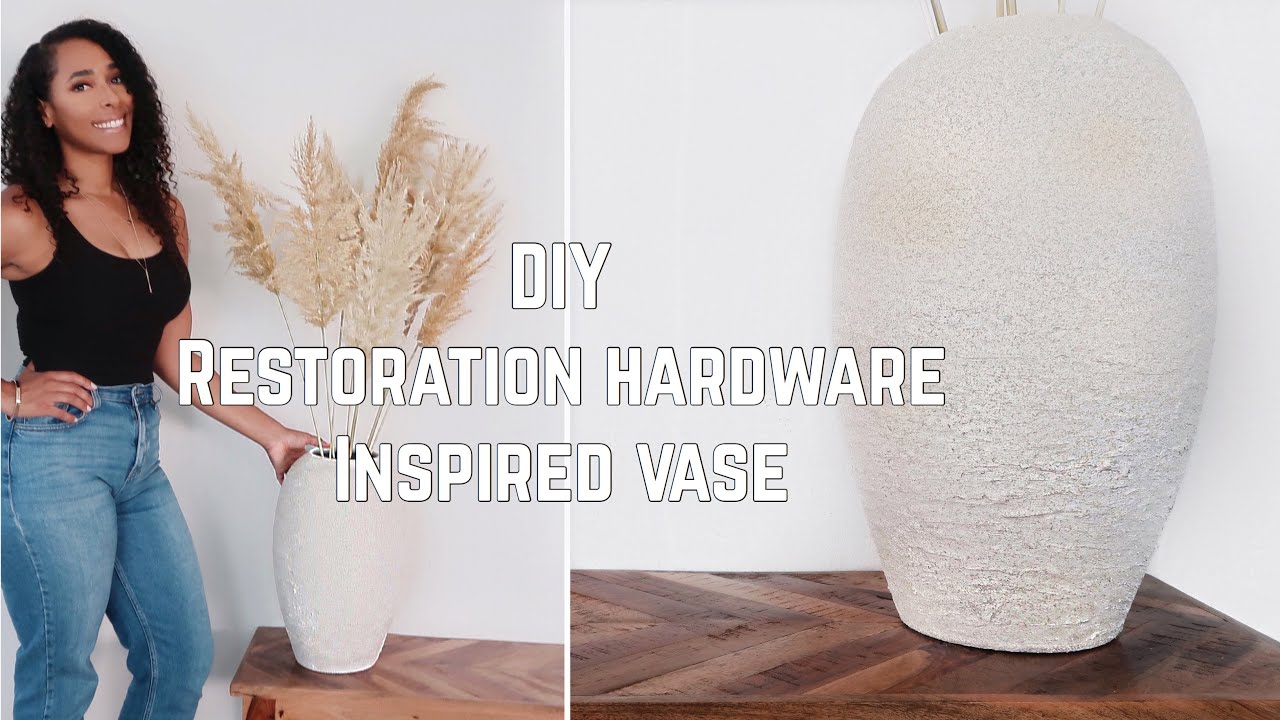 DIY RESTORATION HARDWARE STONE VASE 