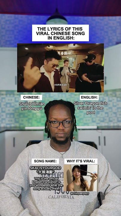 The Lyrics Of This Viral Chinese Song Translated In English: SKAI ISYOURGOD  -  大展鴻圖 #shorts
