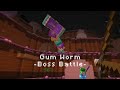 Minecraft Gum Worm Boss Battle (Alex's Caves Mod)