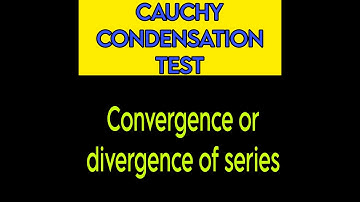 Check the convergence or divergence of series by Cauchy condensation test