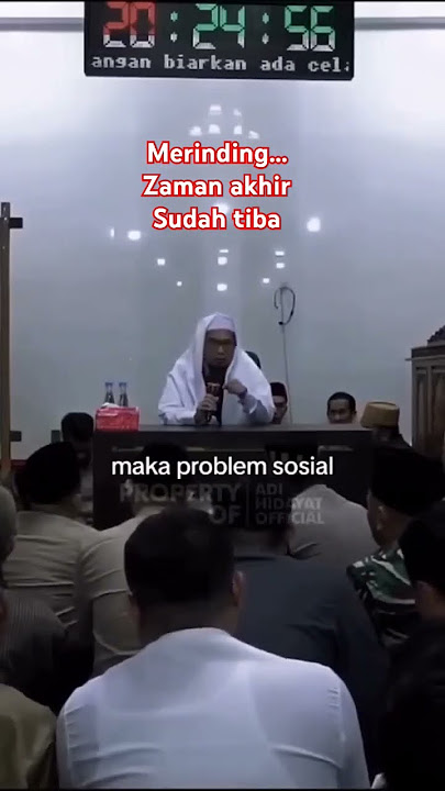 Pesan Ust. Adi Hidayat. Zaman akhir sudah tiba
