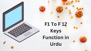 Use of function keys F1 to F 12 in urdu