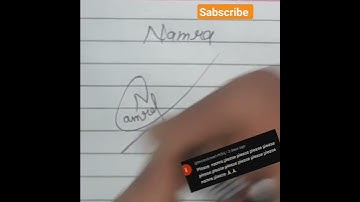 signature of namra#write your name on comments #calligraphy