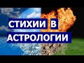 СТИХИИ В АСТРОЛОГИИ (ОГОНЬ, ЗЕМЛЯ, ВОЗДУХ, ВОДА)