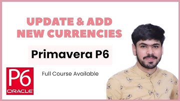 25 Creating, Updating, & Assigning New Currencies in Primavera P6