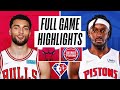 Chicago Bulls vs. Detroit Pistons Full Game Highlight | NBA Season 2021-22