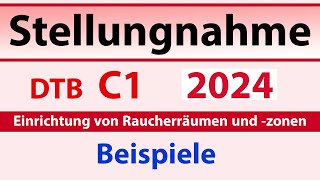 Stellungnahme DTB C1 | Brief schreiben | Beispiele