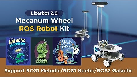 Lizarbot 2.0 Custom Mecanum Wheel SLAM Unmanned Car Jetson Nano LiDAR Educational ROS Robot Kit