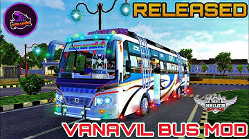 Vanavil bus mod for bus simulator Indonesia new bus mod for bussid Gemini coach mod|MJSB GAMING|
