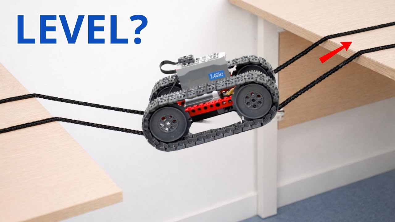LEGO Technic Car Crosses a Wobbly Chain Bridge – Will It Survive? | Brick Sound