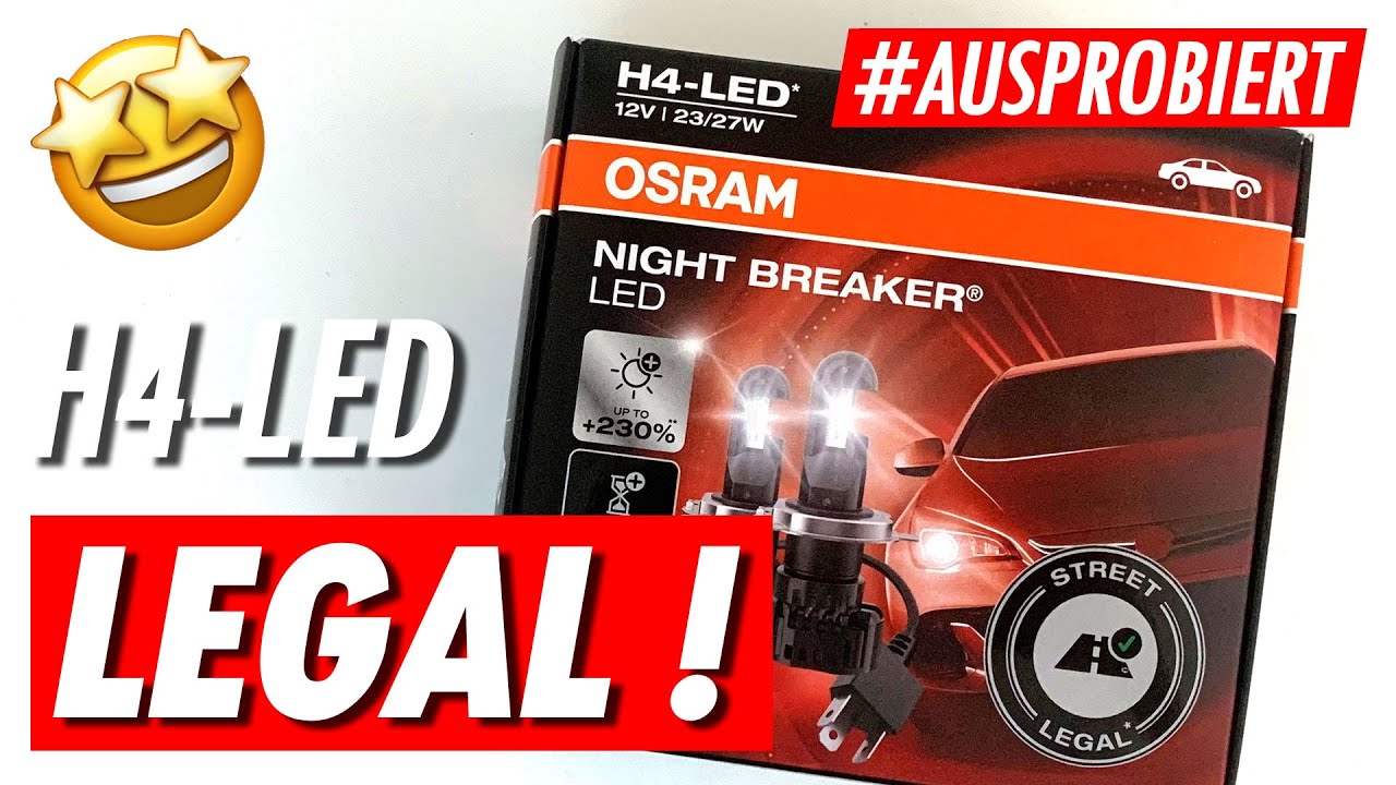 H4-LED OSRAM Night Breaker LED 6000K Test (VW T5, up!, Polo; DACIA