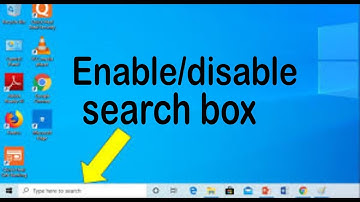 Enable or disable search box in Windows 10 & 11