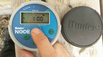 Hunter Node Irrigation Timer Program installed for lawn sprinkler irrigation Brooklyn, NY video 6of6