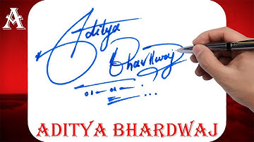 Aditya Bhardwaj Name Signature Style | A Signature Style |Signature Style of My Name Aditya Bhardwaj