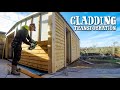 CLADDING THE NEW WORKSHOP - Cedar and Douglas Fir