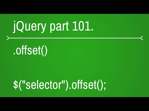 jquery offset function - part 101