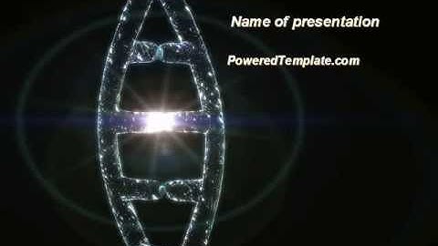 Photo Of DNA In The Electron Microscope PowerPoint Template by PoweredTemplate.com