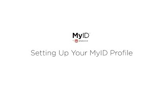 Setting up your MyID profile screenshot 1