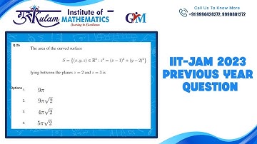 Question 26 | IIT JAM 2023