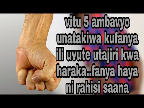Video: Vitu 4 Ambavyo Vinakufanya Uwe Wastani