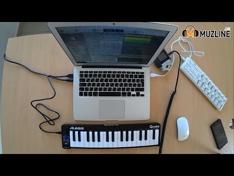 ALESIS Q MINI Миди-клавиатура Обзор/Демонстрация/Распаковка/Overview/Demonstration/Unpacking