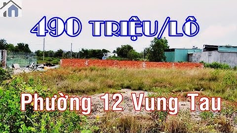 BD2993   Bán đất hẻm 89 Phước Thắng, P 12, TP Vũng Tàu. DT 100m2 giá 490 triệu