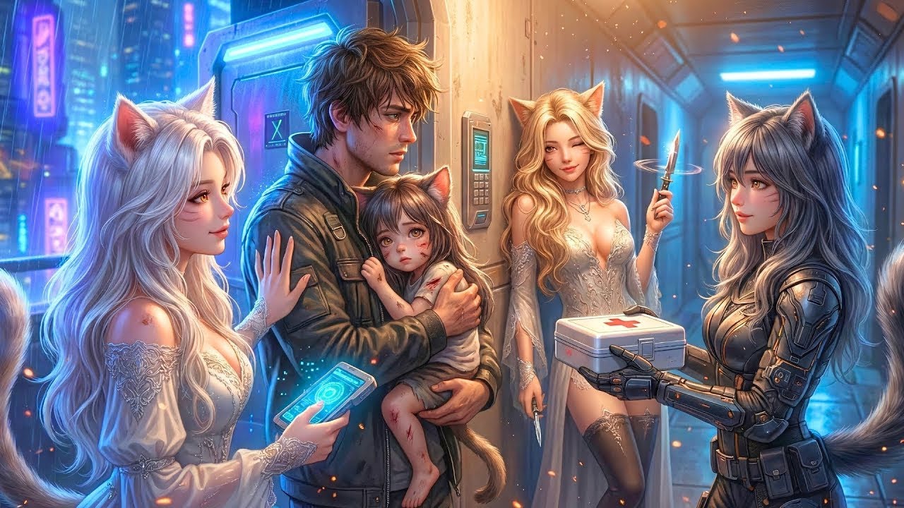 Sacó a un niño gato de la barandilla del balcón y un día después, tres mujeres gato rodearon su.....