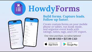 HowdyForms: Offline Lead Capture for Events