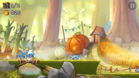Smurfs Epic Run (by Ubisoft Entertainment) - runner game for android - gameplay.
