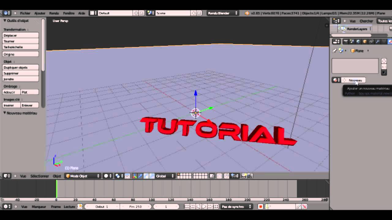 TUTO | Blender - Faire un intro 3D - YouTube