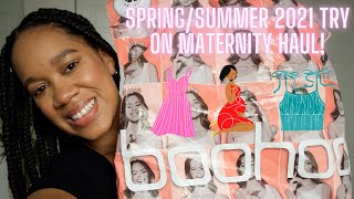 Boohoo Spring\/Summer 2021 Maternity Try On Haul!!