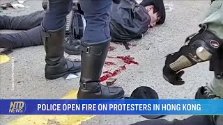 POLICE OPEN FIRE ON PROTESTERS IN HONG KONG 香港警察実弾発砲