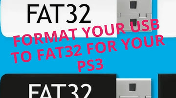 HOW TO FORMAT USB DRIVE TO FAT32 FOR PS3 USERS