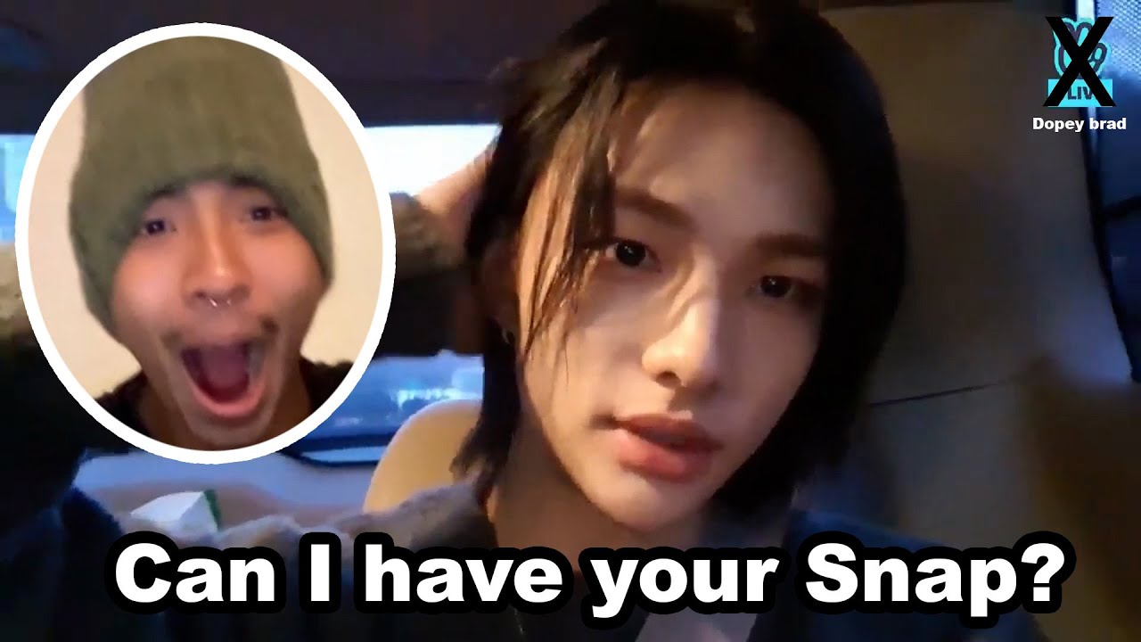 Stray Kids Hyunjin in the car on Omegle