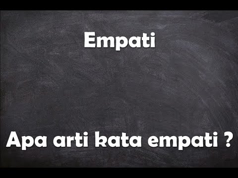 Apa arti kata empati ?