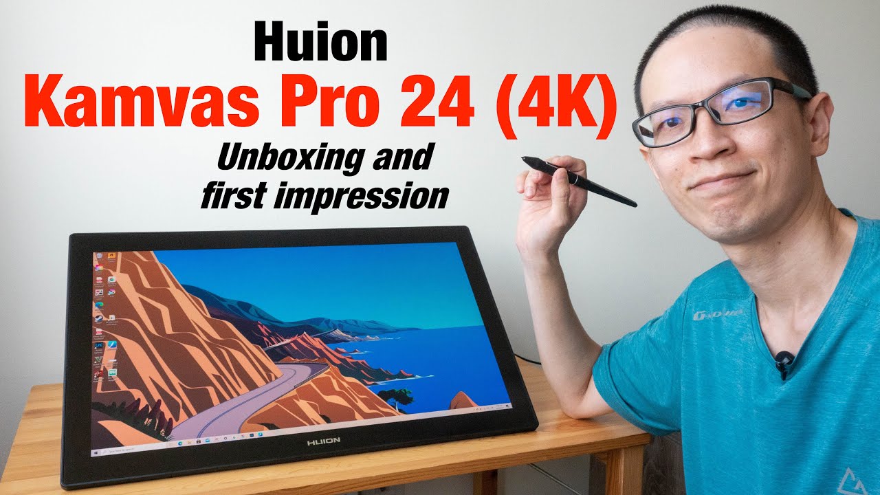 Huion Kamvas Pro 24 (4K) Unboxing + First Impression