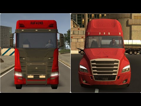 Scania S730 vs Freightliner Cascadia Drag Race | Euro Truck Driver 2018 vs Truck Simulator USA