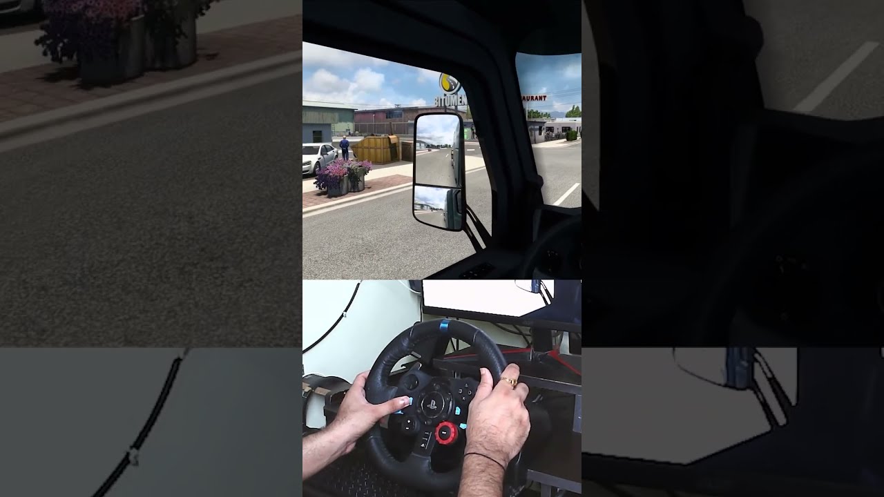 ATS - Delivering Heavy Load Road Roller With Peterbilt truck In Huge Company