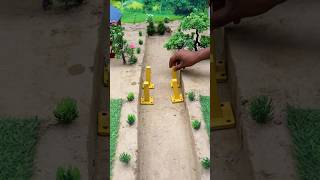 rc tractor builds strong safety bridge construction #shorts