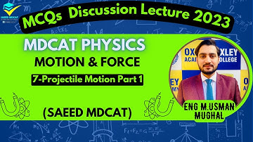7-Projectile Motion Part 1 || Motion & Force ||MCQs Discussion Lecture||SAEED MDCAT