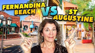 Living in St Augustine vs Fernandina Beach Florida🌴 #floridalife #florida