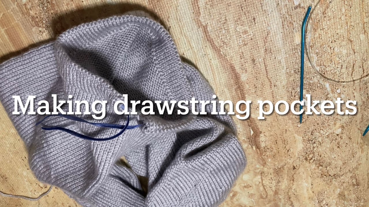 Drawstring Casing Sewing How I Knit A Drawstring Casing Tutorial - YouTube