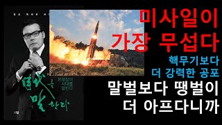 미사일이 가장 무섭다. 핵무기보다 더 강력한 공포. 말벌보다 땡벌이 더 아프다.